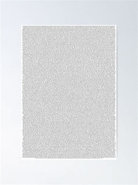 The Entire Bee Movie Script Poster For Sale By Yasikm Redbubble