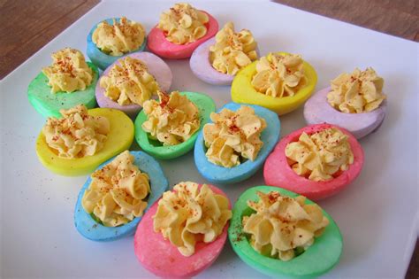 Colored Deviled Eggs Colored Deviled Eggs Deviled Eggs Dessert For