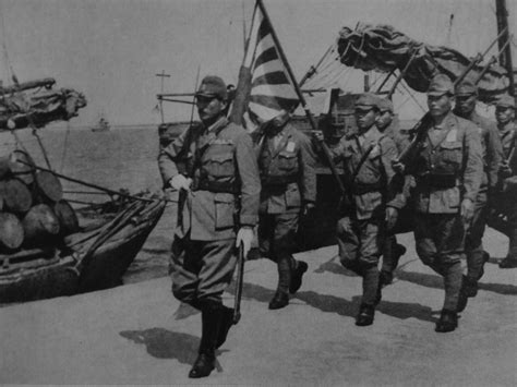 [photo] Japanese Officer And Men At A Port 1942 1943 World War Ii Database