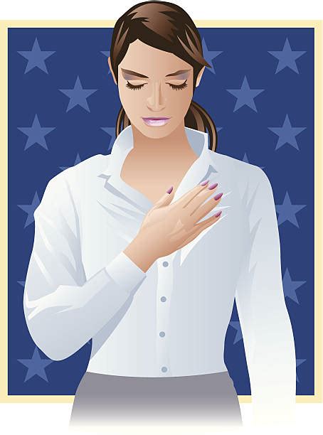 Clip Art Of A Pledge Of Allegiance Illustrations Royalty Free Vector