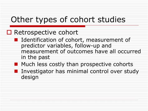 Ppt Cohort Study Evaluation Powerpoint Presentation Free Download 072