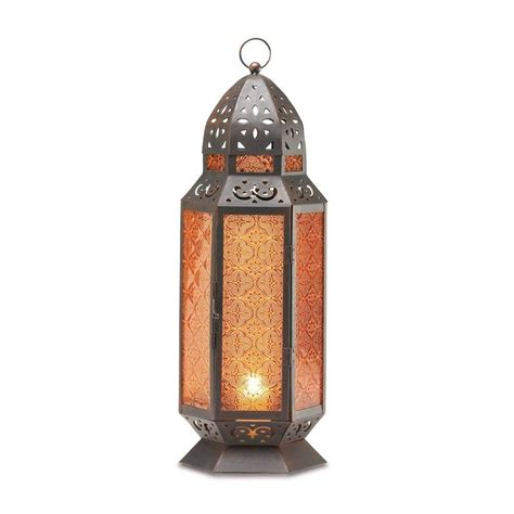 Made out of a sturdy iron metal frame elevating the rustic accents of the design, this piece is a truly decorative accessory. 20 Collection of Moroccan Outdoor Electric Lanterns