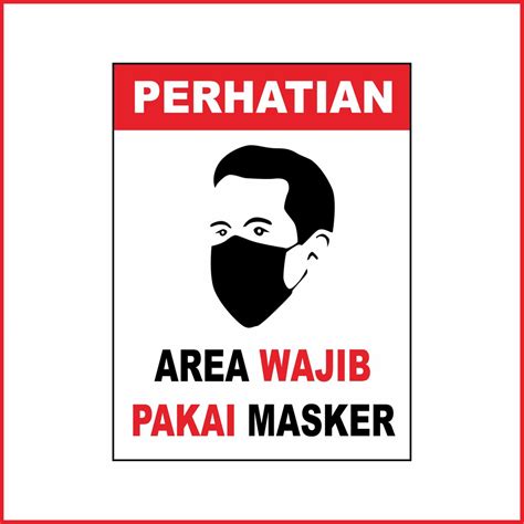 Pakai Masker Png Icon Wajib Pakai Masker Png Area Wajib Masker Poster