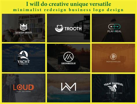 Do Creative Unique Versatile Minimalist Logo Design Or Redesign By