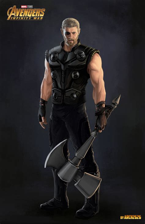 Fanmade Concept Art Of Thor In Avengers Infinity War By Eugene