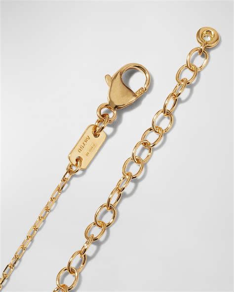 Gucci Gg Running 18k Gold Diamond Necklace Neiman Marcus