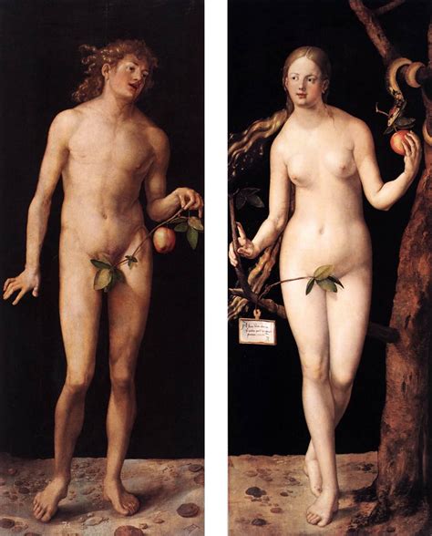 HISTORIA DEL ARTE temas imágenes y comentario DURERO Adán y Eva