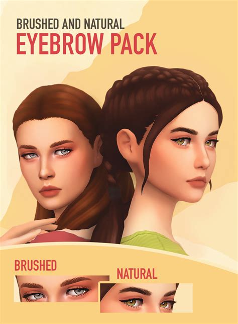 The Sims 4 Maxis Match Eyebrows Writerbilla