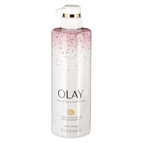 Olay Exfoliating And Revitalizing Body Wash Himalayan Salt And Pink
