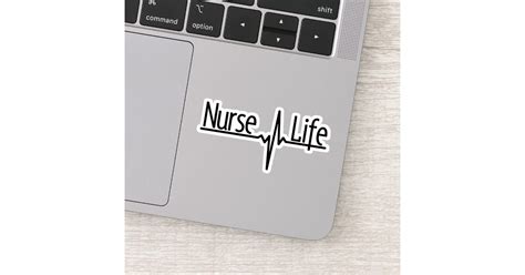 Nurse Life Ekg Sticker Zazzle