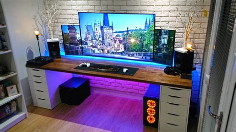 Amazing Gaming Desk Inch Only On Homesable Com Gaming Room Setup