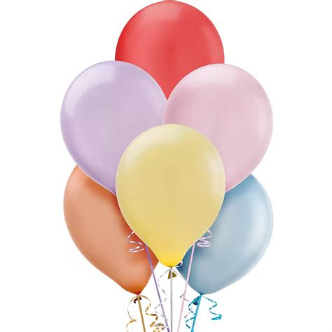 Assorted Pearl Pastel Balloons 72ct Party City