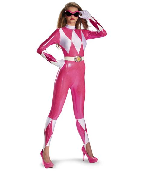 Power Ranger Sassy Adult Costume Pink Women Costumes