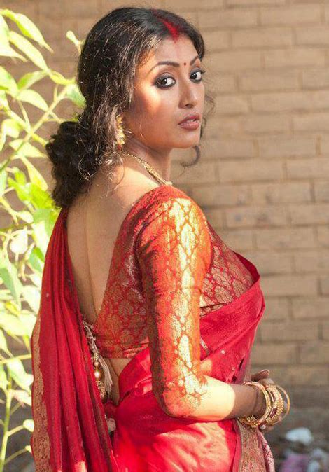 Bengali Actress Paoli Dam Hot Photos In Red Saree Hotoimage