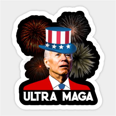 Ultra Maga Funny Joe Biden Ultra Maga Sticker Teepublic