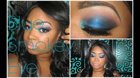 Makeup Tutorial Easy Blue Smokey Eye Youtube