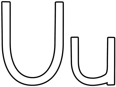 These are based on 'u' which is the 22nd alphabet and is useful to children of different ages. Letter u coloring pages to download and print for free