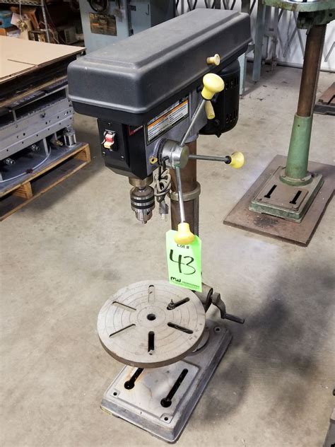 Central Machinery Drill Press 34hp 12 Diameter Round Table 3 18