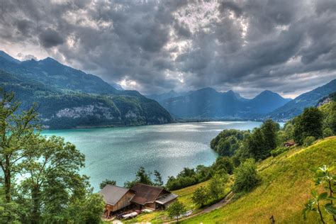 Walensee Lake Alps Switzerland Wallpaper Nature And Landscape