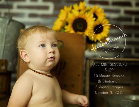 Fall Mini Sessions 2015 Baltimore Baby Photographer Heartlove