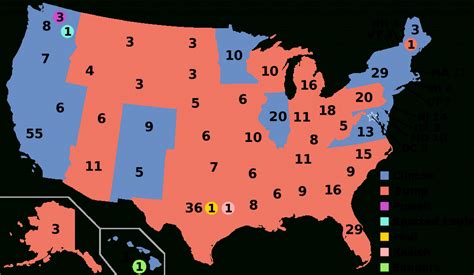 Electoral Votes By State Map Printable Map