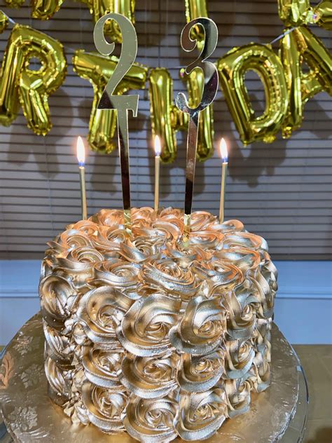 Golden Birthday Cake 23 Birthday Cake Golden Birthday Cakes Golden Birthday