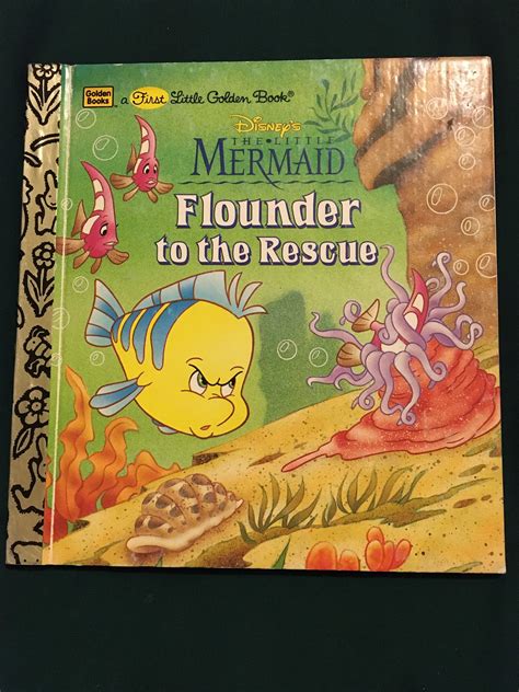 Disneys The Little Mermaid Flounder To The Rescue A Little Golden Book
