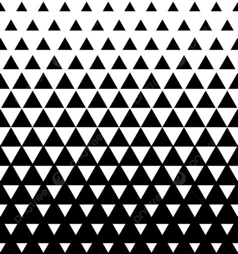 Halftone Triangular Pattern Vector Background Vector Seamless Black