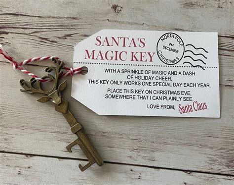 Santas Magic Key Etsy