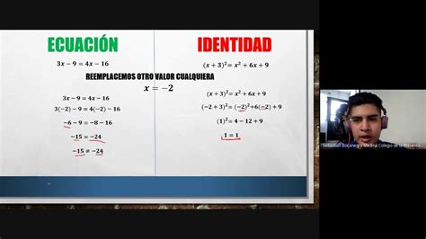 Diferencia Entre Ecuación E Identidad Comprobación Y Solución De