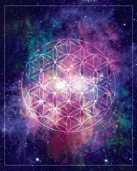 Flower Of Life Universe Art Poster Diy T Digital Download Etsy