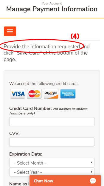 Go to the financial information section, and select edit next to the credit or debit card you want to change under checkout saved payment methods. Add-Credit-Card-2-final - Twigby