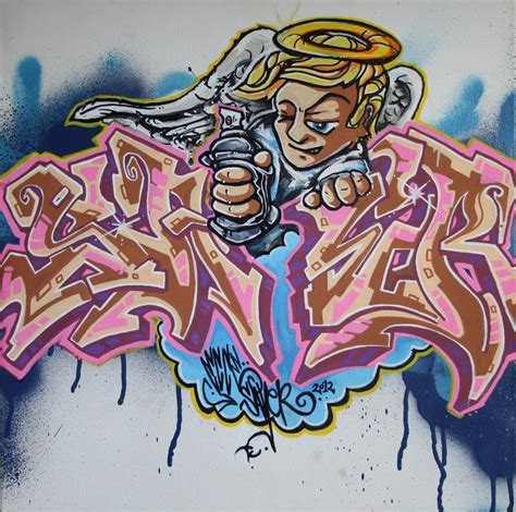Graffiti Angel By Ecce One On Deviantart