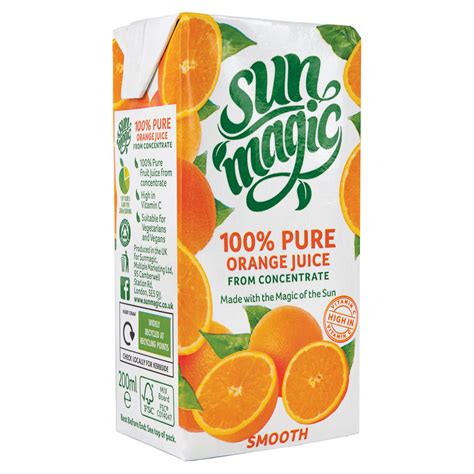 Sunmagic 100 Pure Orange Juice 200ml Fruit Juice Iceland Foods