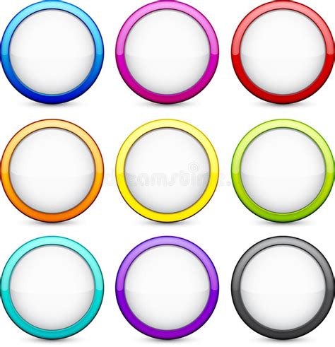 Round Glossy Buttons Stock Vector Illustration Of Buttons 25920163