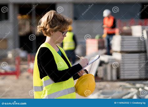 Female Engineer Posing Stock Photo Image Of Industry 116963552
