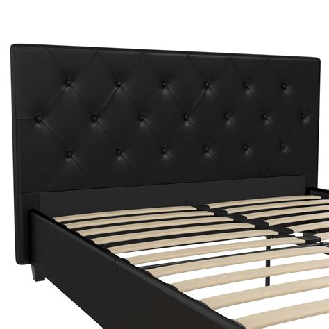Dhp Dakota Upholstered Platform Bed Queen Black