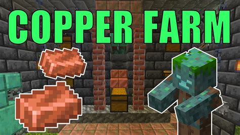 Copper Farm Minecraft Easy Spawner Copperxp Farm Drowned Farm Youtube