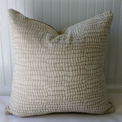 Taupe And Ivory Animal Print Pillow Cover Textured Etsy Animal