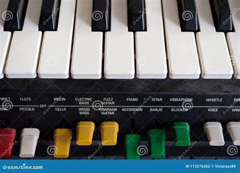 Retro Musical Synthesizer Stock Photo Image Of Control 113276302