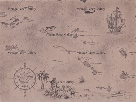 Treasure Map Download Pirate Treasure Chest Printable Etsy