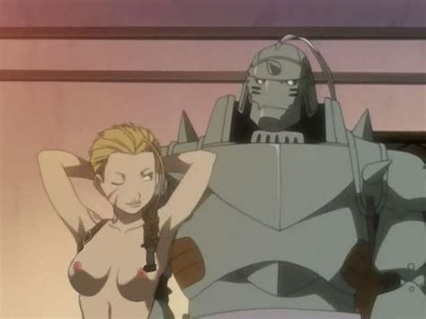 Rule 34 Alphonse Elric Armor Breasts Color Edit Female Front View