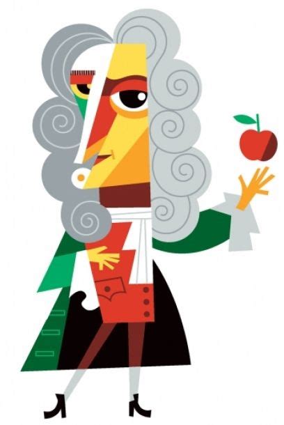 Isaac Newton By Pablo Lobato Isaac Newton Kirigami Graphic Design