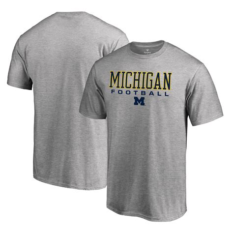 Michigan Wolverines Fanatics Branded True Sport Football T Shirt