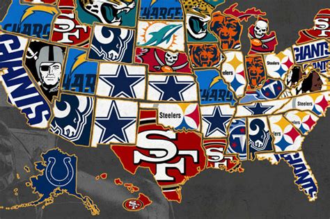 Nfl Teams By State Map