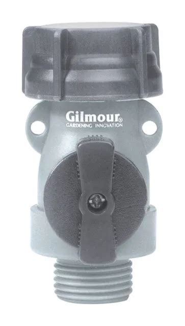 Gilmour 58 In Polymer Threaded Male Hose Shut Off Valve Pack Of 6