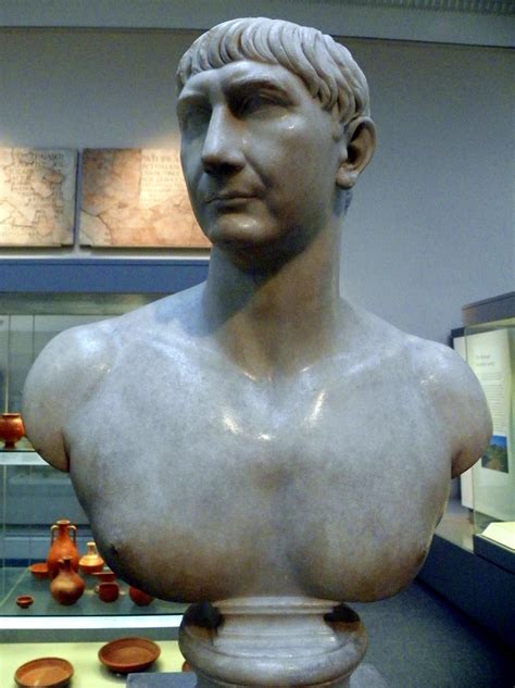 Roman Bust Of Trajan British Museum Marble Portrait Bust Flickr