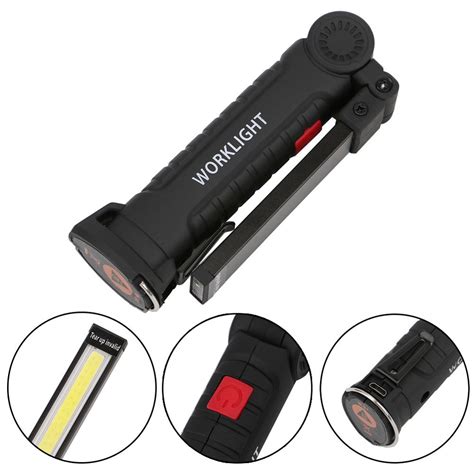 Cobled Rechargeable Magnetic Torch Flexible Inspection Lamp Cordless