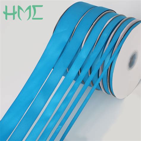 New Item Turquoise Color 100 Yards 7 10 15 20 25 38mm Satin Ribbon For