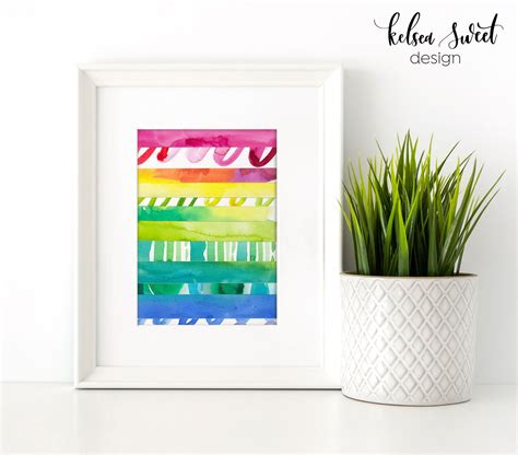 Rainbow Pride Wall Decor Original Painting Collage Coming Etsy